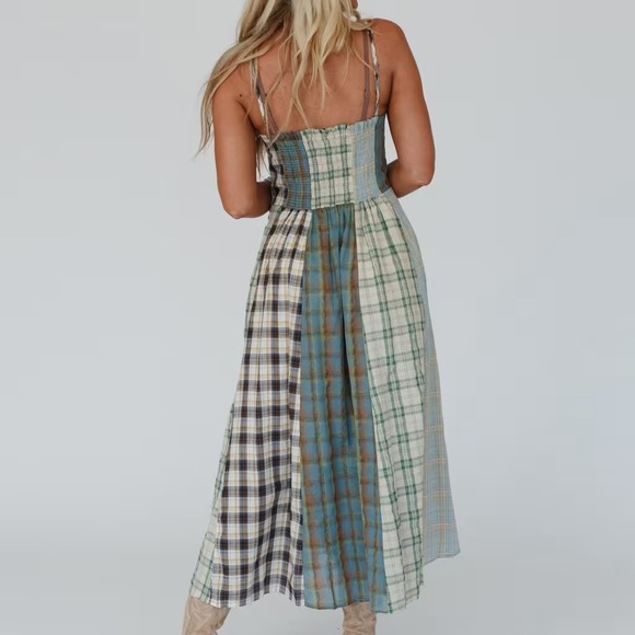 Three Bird Nest Western Charm Checkered Dress - Picture 5 of 10